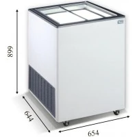 EKTOR 16 SGL (172л) Морозильна скриня з прямим склом CRYSTAL S.A. Греція