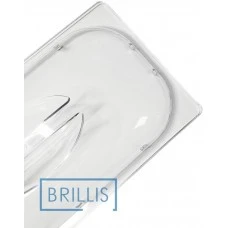 Кришка гастроємності BRILLIS із полікарбонату GN 1/3, прозора купольна