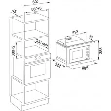 Піч мікрохвильова FRANKE SMART PLUS FMW 20 SMP G XS 131.0574.627 (Італія)