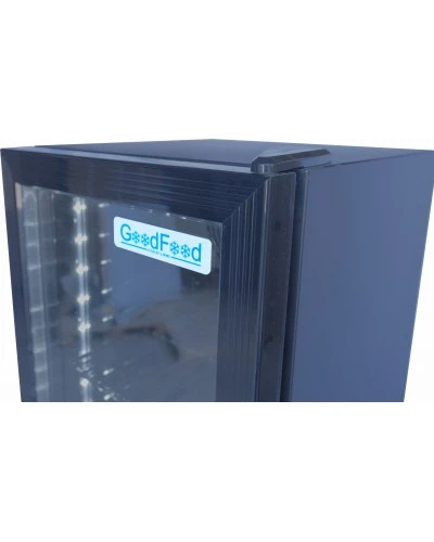 Шафа холодильна для напоїв GoodFood BC160NBB2LED чорна-чорна