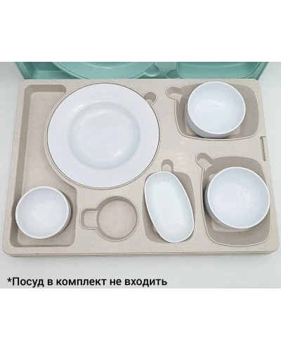 Термопіднос на 6 відділень з замком, 540 x 380 x 120 mm