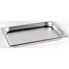 Гастроємність перфорована н/с AISI 304 без ручок 1/1x40mm, ? 3 mm