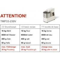 Тістоміс 33 літри / 25 kg - 230 В GGM Gastro