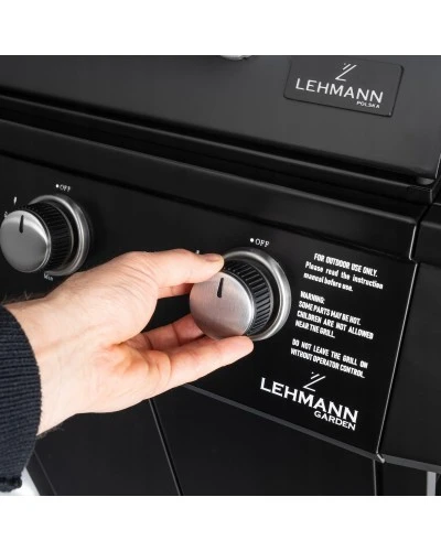 Газовий гриль LEHMANN VEGAS 6+1 чорний