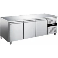 Холодильний стіл для пекрні PREMIUM - 2,0 x 0,8 m - 3 скляних дверей GGM Gastro