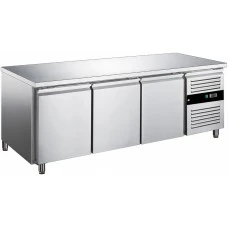 Холодильний стіл для пекрні PREMIUM - 2,0 x 0,8 m - 3 скляних дверей GGM Gastro