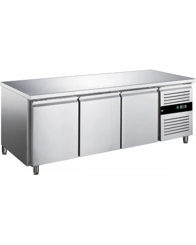 Холодильний стіл для пекрні PREMIUM - 2,0 x 0,8 m - 3 скляних дверей GGM Gastro