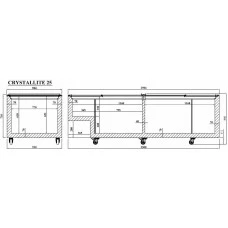 CRYSTALLITE 25 (1050л) Морозильна бонета CRYSTAL S.A. Греція