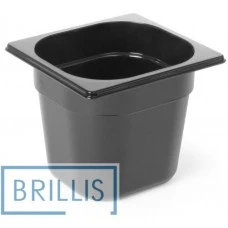Гастроємність РС 1/6-150 мм з полікарбонату Brillis (159х173х150) чорна