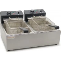 Фритюрниця подвійна електрична професійна GoodFood EF66 BLACK