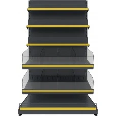 Кондитерський торговий стелаж FVSP-3 (1815х950) комбінований
