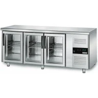 Холодильний стіл ECO - 1,8 x 0,7 m - 3 скляних дверей GGM Gastro