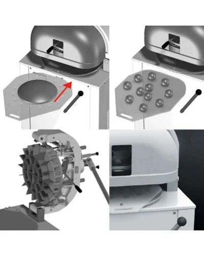 Прес для булочок 1300/h GGM Gastro