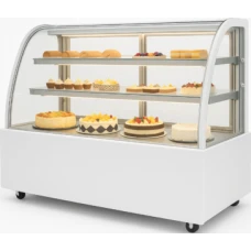 ВІТРИНА КОНДИТЕРСЬКА ХОЛОДИЛЬНА HURAKAN HKN-LPD210 WHITE (1,2 м, кругла)