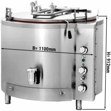 Варильний котел газовий - 300 Л - непрямий нагрів GGM Gastro