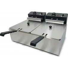 Фритюрниця подвійна електрична професійна GoodFood EF66 BLACK