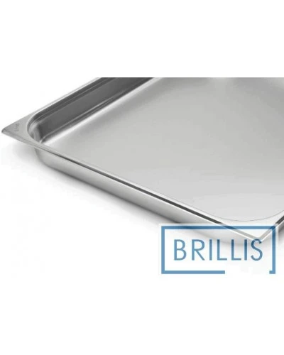 Гастроємність Brillis н/ж сталь GN 2/1-65 мм (650x530x65мм)