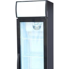 Шафа холодильна для напоїв GoodFood BC160BW2LED чорна-біла