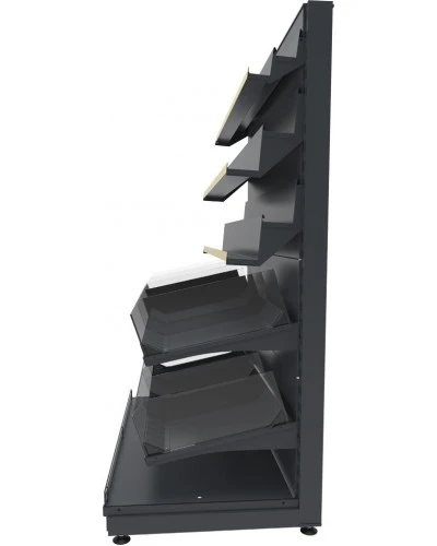 Кондитерський торговий стелаж FVSP-3 (1815х950) комбінований
