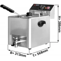 Фритюрниця 8 літрів GGM Gastro