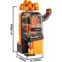 Прес для цитрусових електричний - Orange - Механічне управління - з регульованим зливним краном краном GGM Gastro