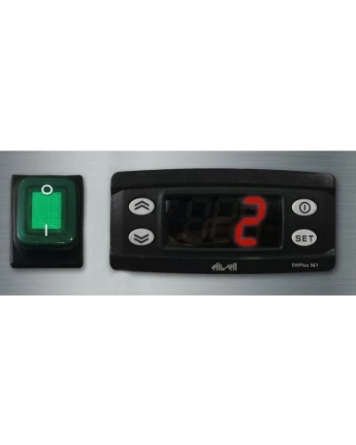 Саладетта PREMIUM - 0,9 x 0,7 m - 2 скляних дверей GGM Gastro