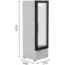 CRF-300 Frameless Морозильна шафа зі скляними дверима CRYSTAL S.A. Греція