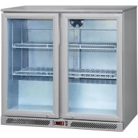 Холодильник барний - 0,9 m - 220 Л - 2 скляних дверей GGM Gastro