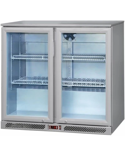 Холодильник барний - 0,9 m - 220 Л - 2 скляних дверей GGM Gastro