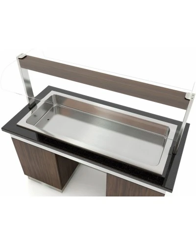 Салат-бар тепловий - 1,6 x 1,0 м - 4x GN 1/1 GGM Gastro