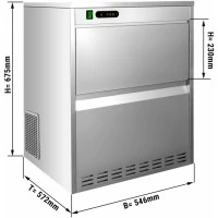 Льодогенератор - 52 kg / 24h GGM Gastro