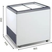 EKTOR 26 SGL (251л) Морозильна скриня з прямим склом CRYSTAL S.A. Греція