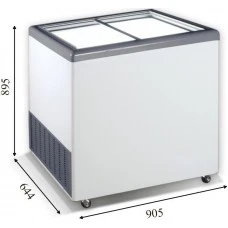 EKTOR 26 SGL (251л) Морозильна скриня з прямим склом CRYSTAL S.A. Греція