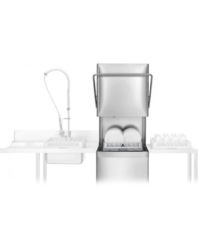 Посудомиючна машина купольна 7,1 kW - з дозатороми миючого та ополскувального засобів (з подвійною стінкою) - з фільтром GGM Gastro