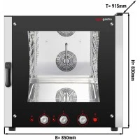 Конвекційна піч електрична / 6 x GN 1/1 та EN 40 x 60 см GGM Gastro