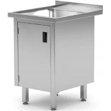 Стіл з раковиною і шафою 500x600x(H)850
