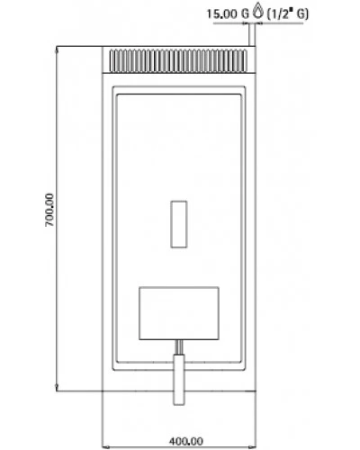 Фритюрниця газова 10 літрів (6,9 кВт) GGM Gastro