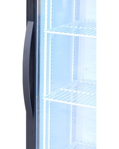 Шафа холодильна для напоїв GoodFood BC160BW2LED чорна-біла