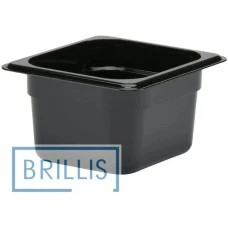 Гастроємність РС 1/6-100 мм з полікарбонату Brillis (159х173х100) чорна