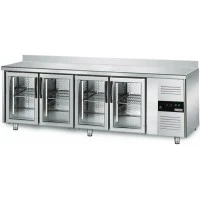 Холодильний стіл ECO - 2,2 x 0,7 m - з 4 скляних дверей GGM Gastro