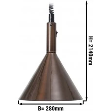 Підігрівач їжі / Лампа підігрівальна - Ø 280 mm - copper GGM Gastro