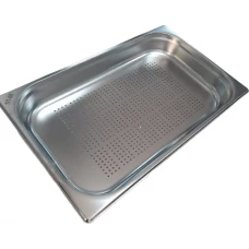 Гастроємність перфорована н/с AISI 304 без ручок 1/1x65mm, ? 3 mm