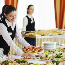Сервірувальний візок - 1,2 м - з 2x рівнем GGM Gastro