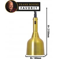 Підігрівач їжі / Лампа підігрівальна - Ø 180 mm - brass GGM Gastro