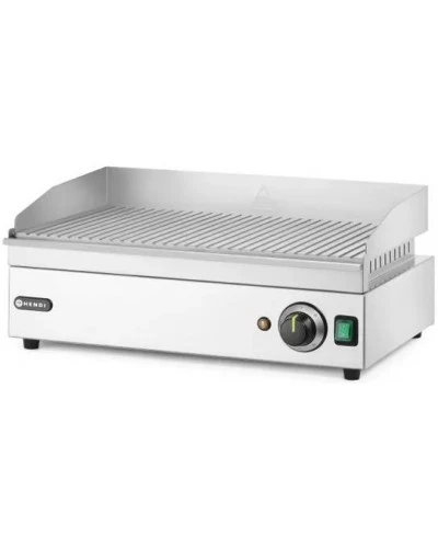 Поверхня для смаження-гриль - рифлена, Kitchen Line, 220-240В/2400Вт, 527x404x(H)233мм