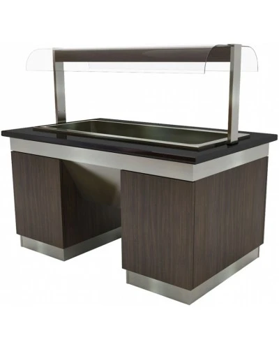 Салат-бар тепловий - 1,6 x 1,0 м - 4x GN 1/1 GGM Gastro