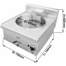 Фритюрниця електрична (з широкою корзиною) - 23 Л (15 kW) GGM Gastro