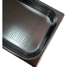 Гастроємність перфорована н/с AISI 304 без ручок 1/1x65mm, ? 3 mm