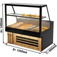 Прилавок для хліба - 1,5 x 0,8 m GGM Gastro
