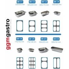Саладетта PREMIUM - 0,9 x 0,7 m - 2 скляних дверей GGM Gastro
